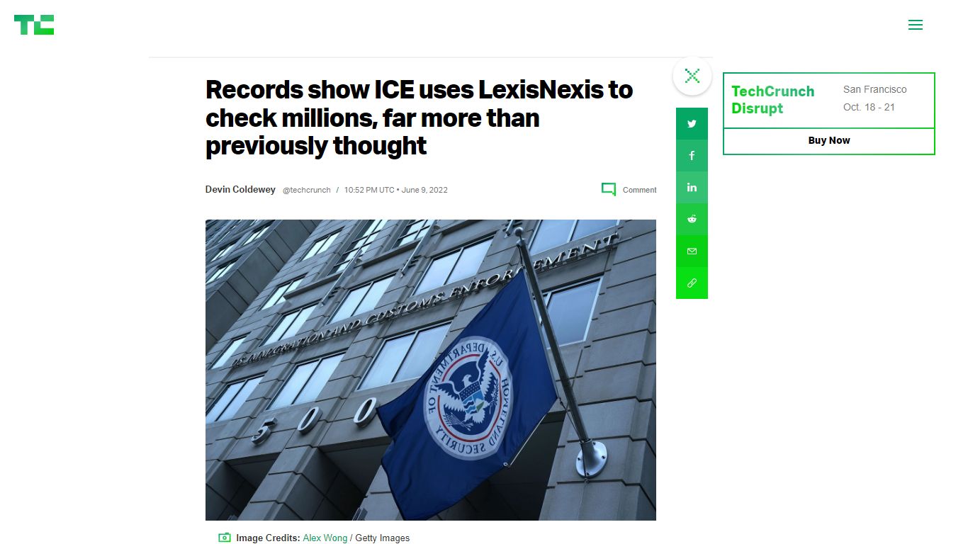 Records show ICE uses LexisNexis to check millions, far more than ...